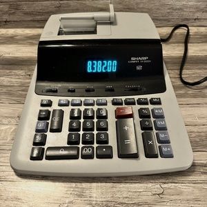 Sharp Compet VX-2652H 12 Digit Desktop Electronic Printer Calculator Tested